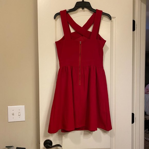 Red Short Cocktail Dress - Picture 4 of 4